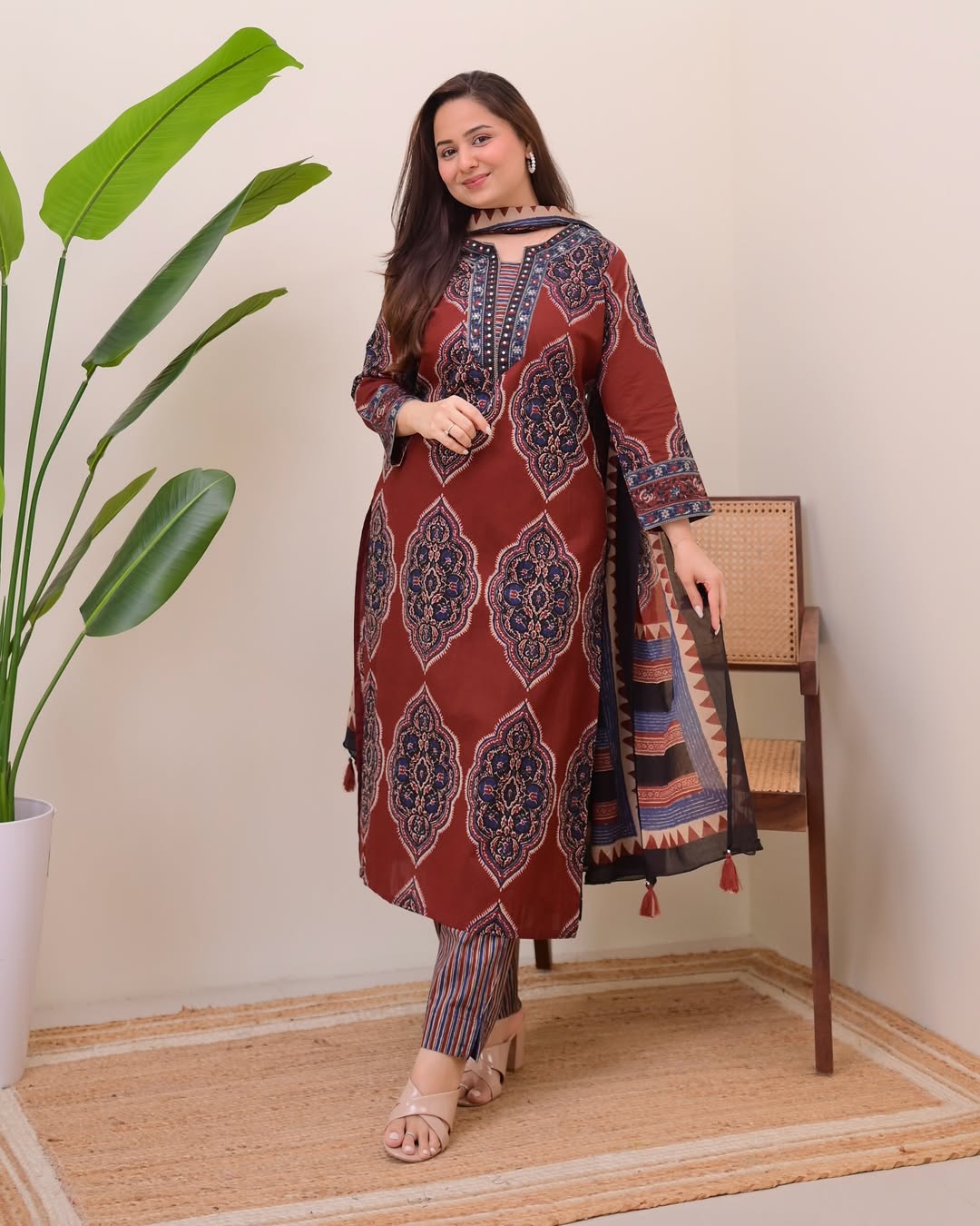 Most Stunning Pure Soft Cotton Printed Suit Set