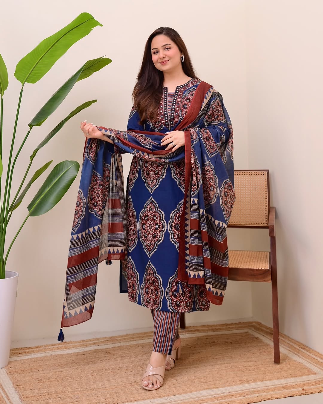 Most Stunning Pure Soft Cotton Printed Suit Set