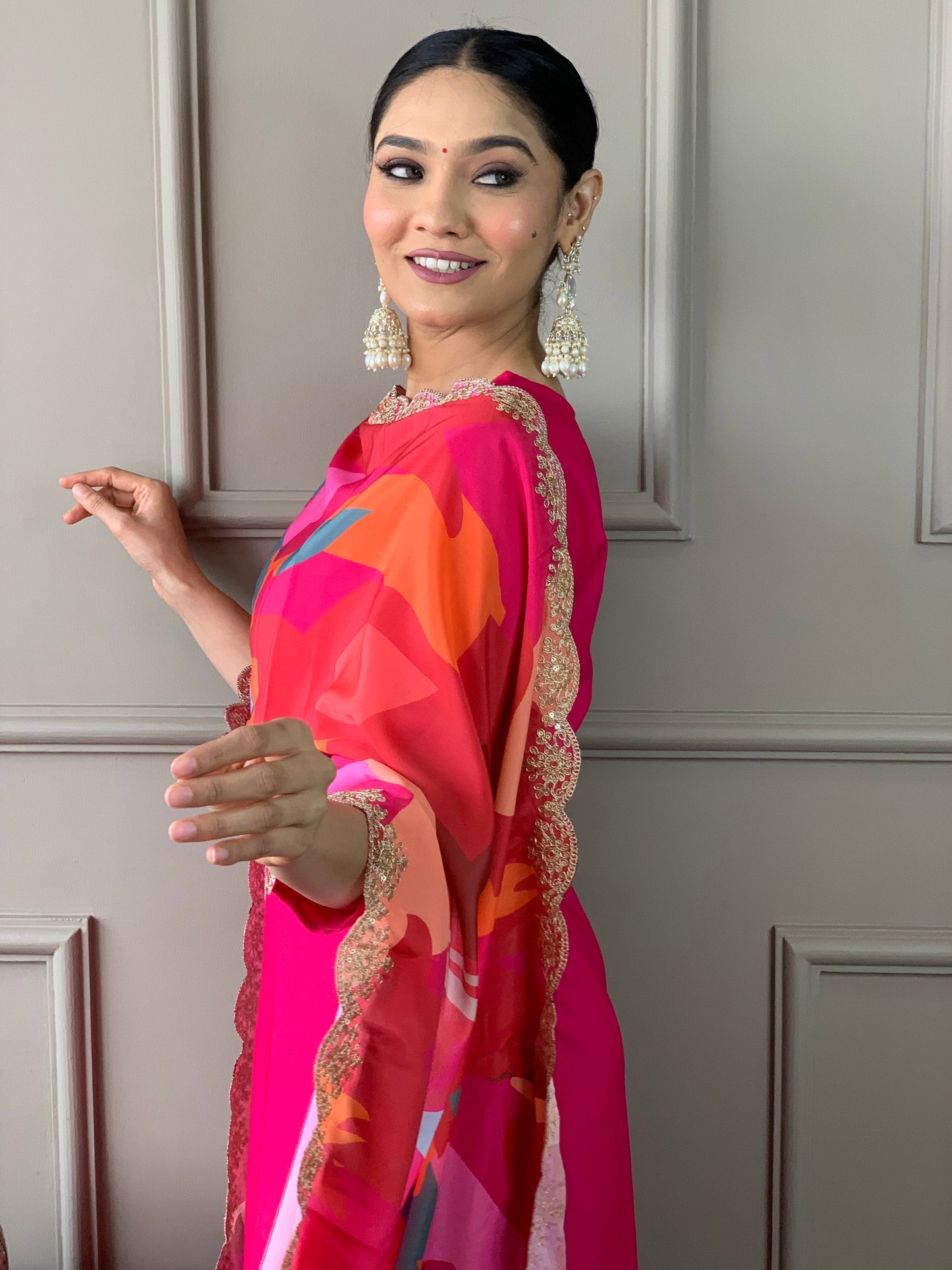Most Beautiful Viscose Silk Suit Set With Heavy Dupatta