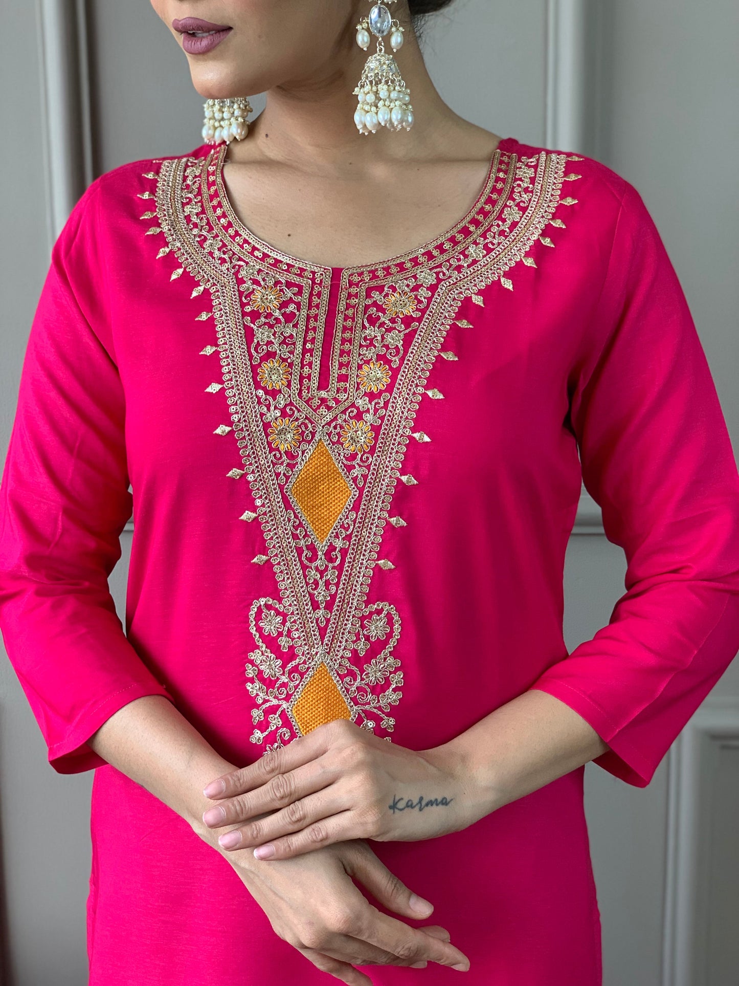 Most Beautiful Viscose Silk Suit Set With Heavy Dupatta