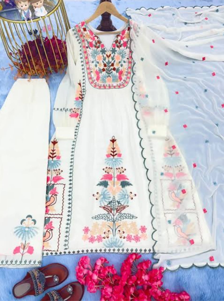 Most Beautiful Georgette Embroidary Suit Set