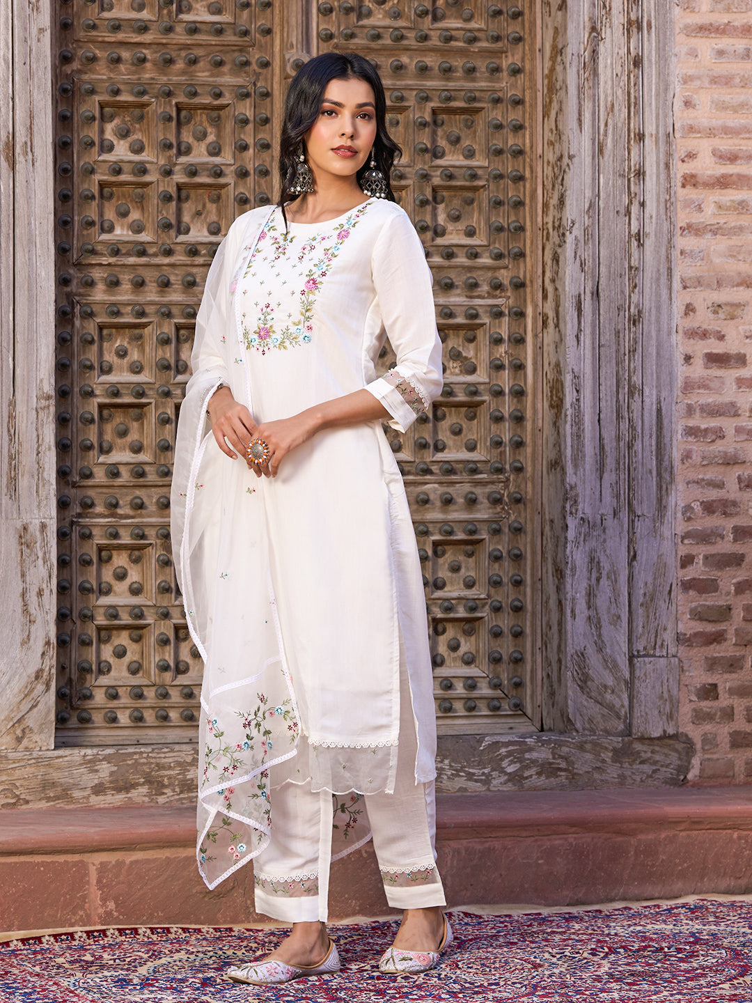 Most Beautiful Chanderi Viscose Suit Set