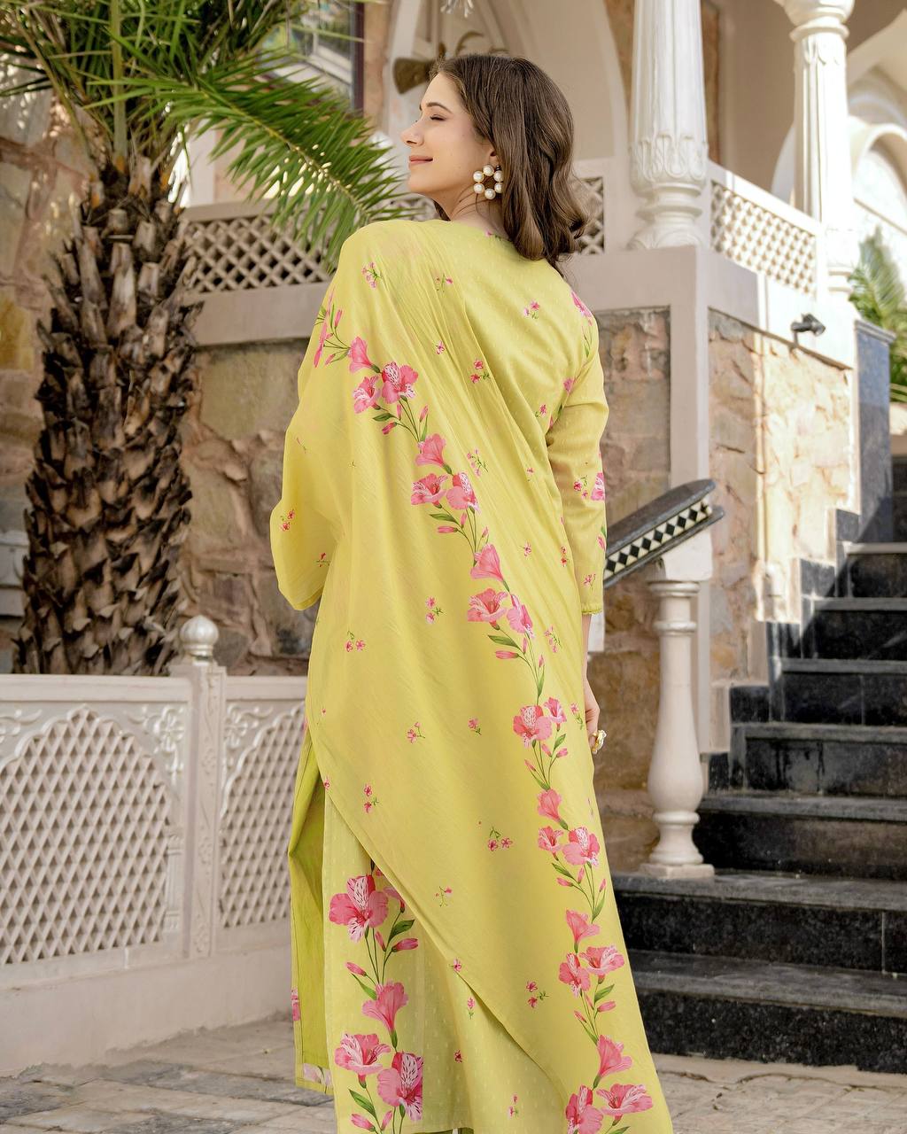 Very Glamorous Chanderi Silk Embroidery Suit Set