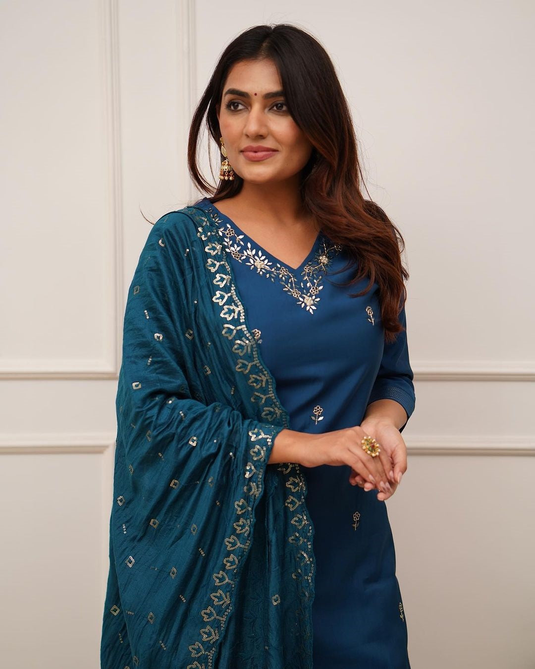 Most Beautiful Chanderi Silk Kurta Set