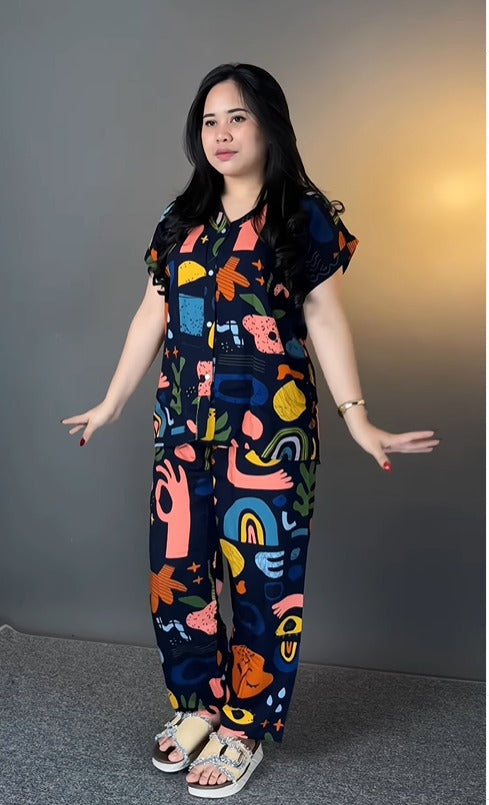 Beautiful Lycra printed Co-ord set
