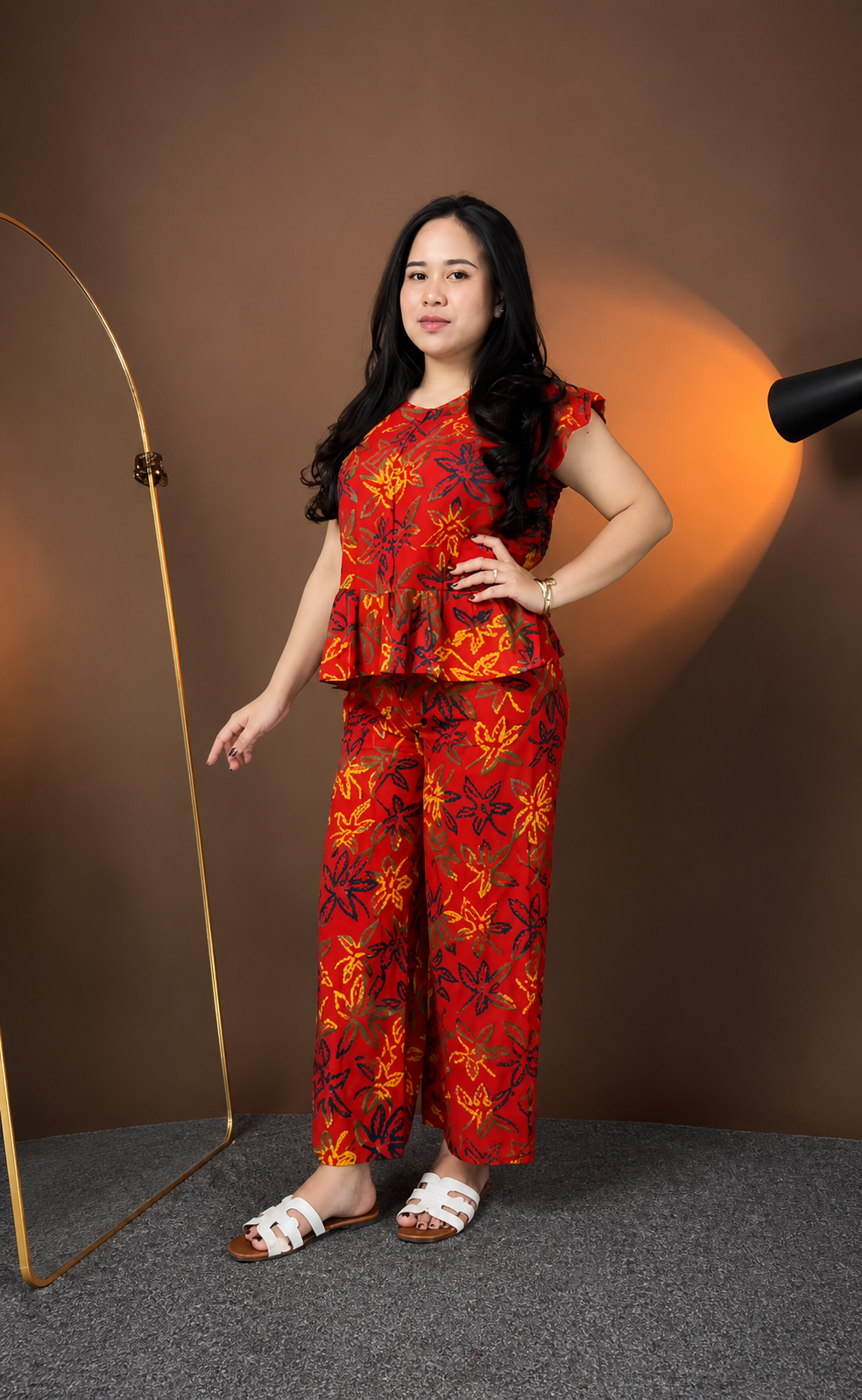 Elegant Rayon Floral Print Co-ord Set