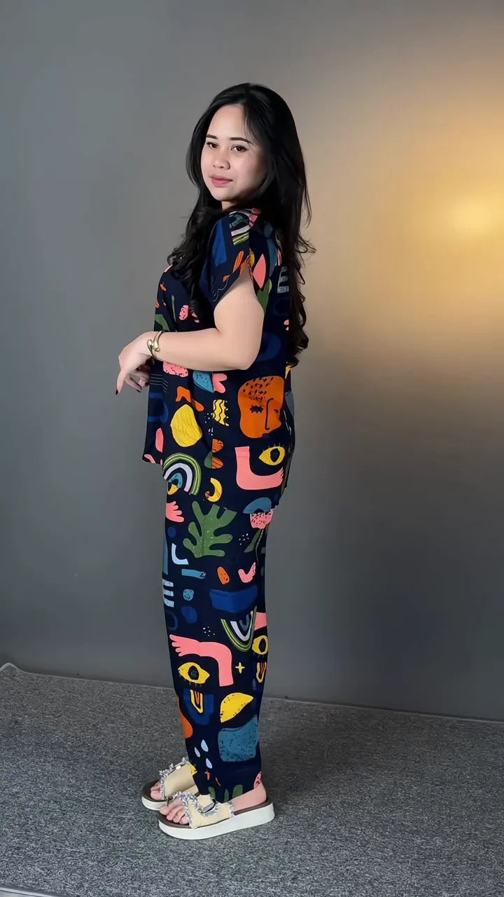 Beautiful Lycra printed Co-ord set