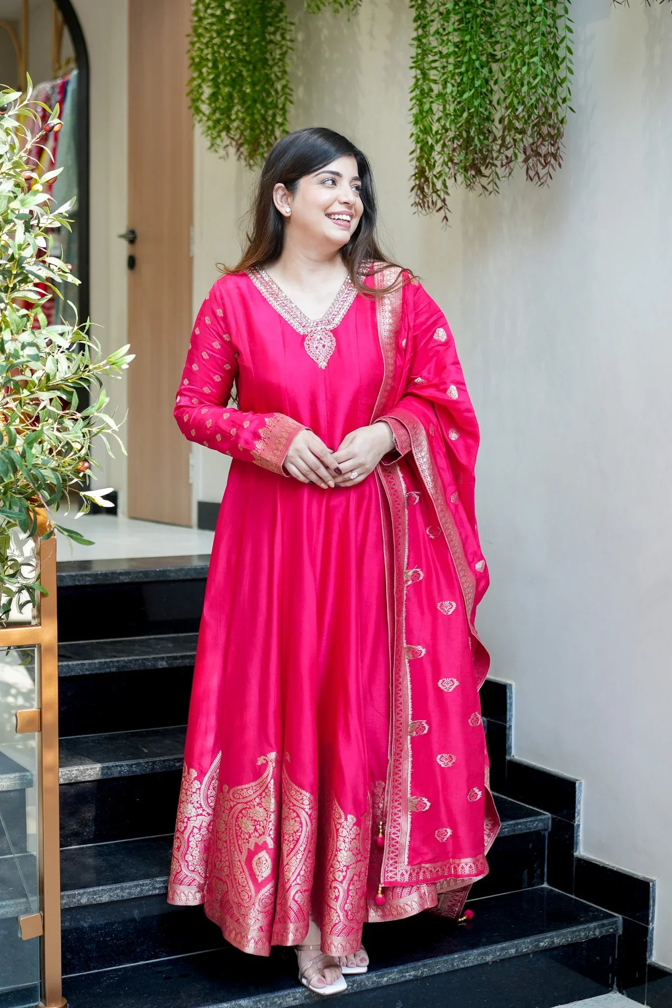Magnificent Banarasi Silk Embroidery Suit Set