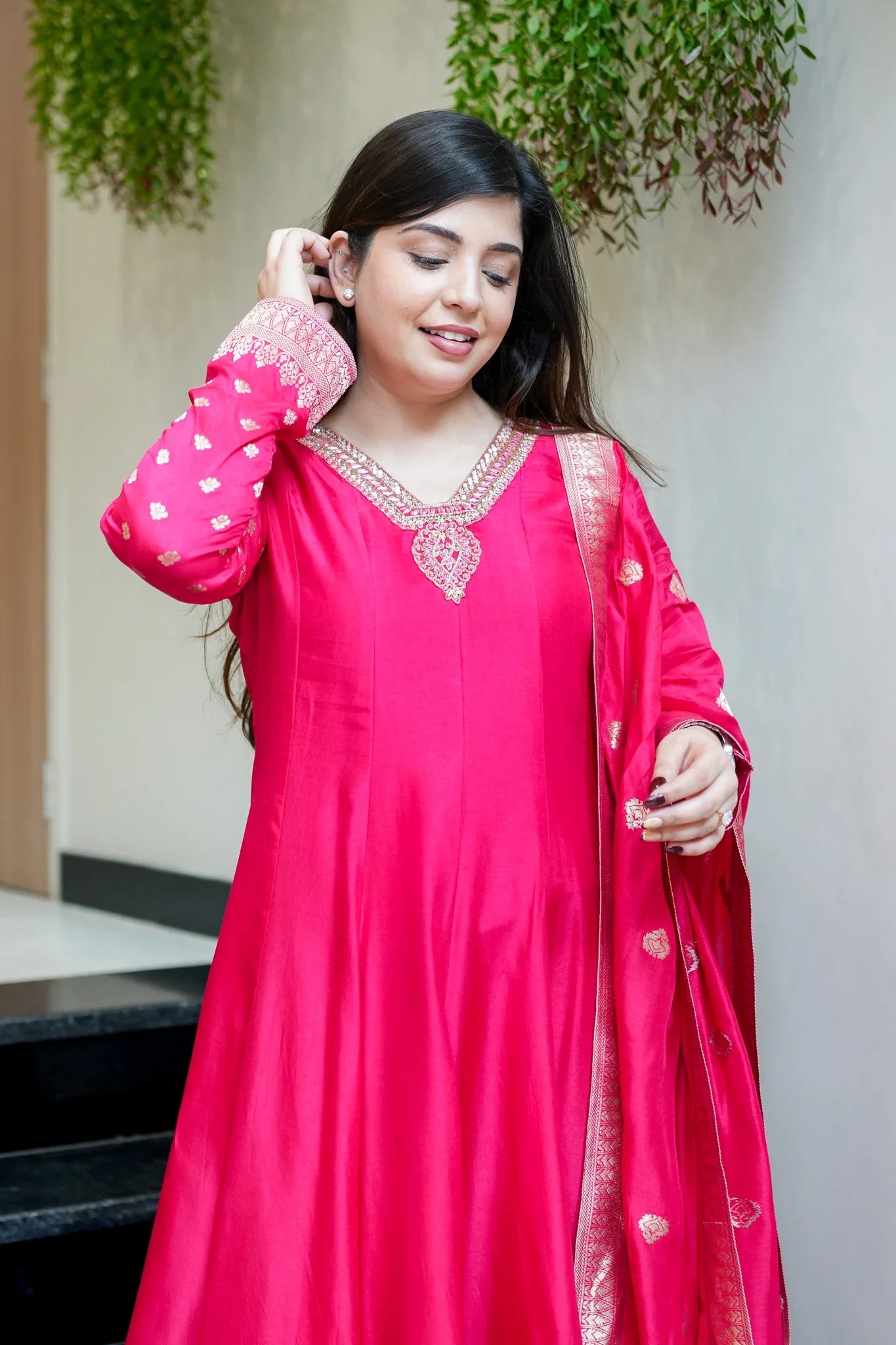 Magnificent Banarasi Silk Embroidery Suit Set