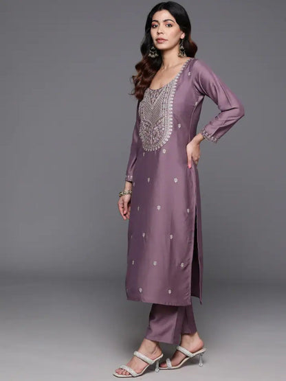 Most Beautiful Viscose Chanderi Suit Set