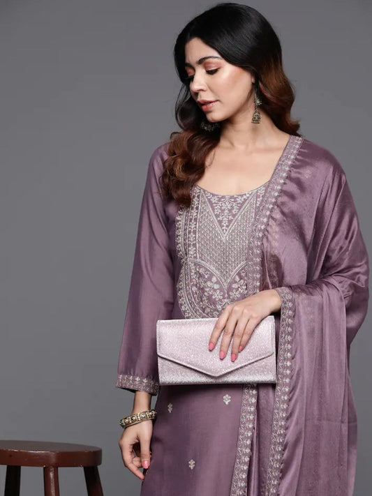 Most Beautiful Viscose Chanderi Suit Set