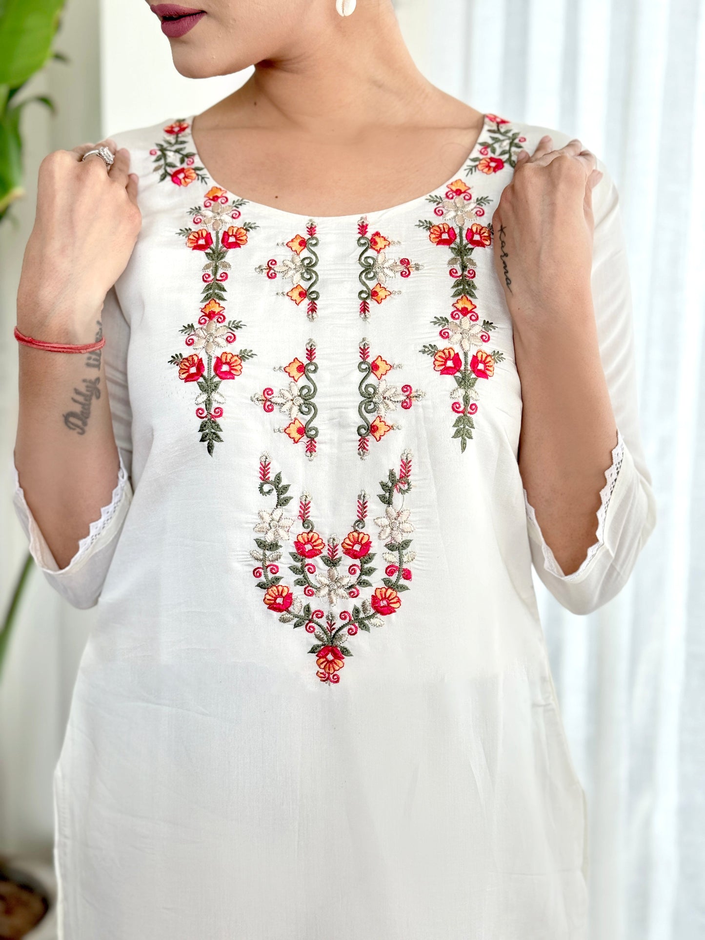 Most Beautiful Pure Viscose Chanderi Suit Set With dupatta