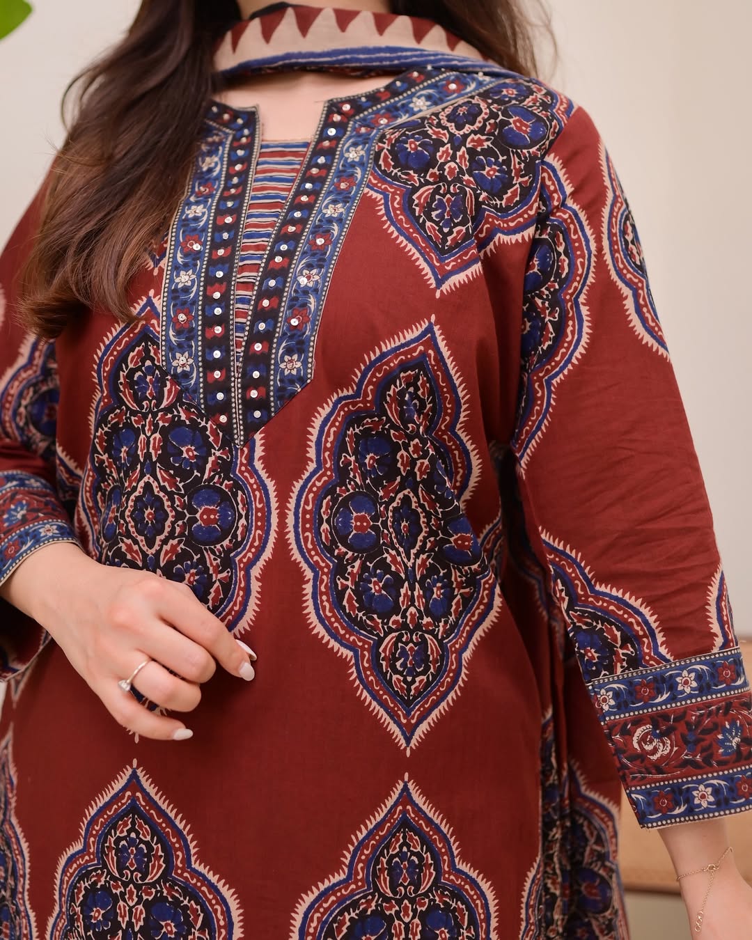 Most Stunning Pure Soft Cotton Printed Suit Set