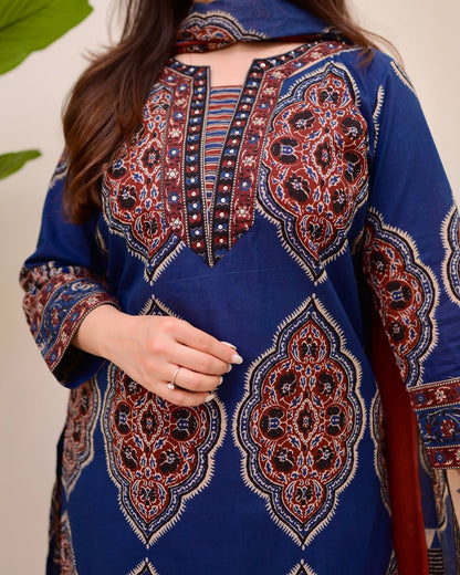Most Stunning Pure Soft Cotton Printed Suit Set