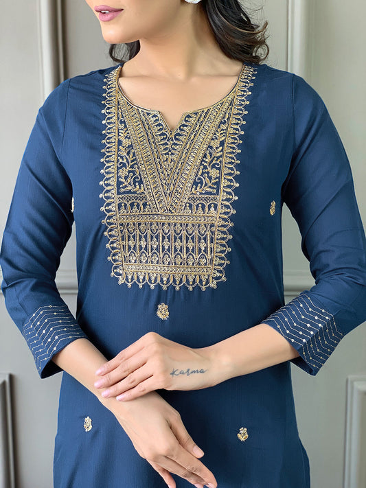 Pure Designer Rayon Suit Set With Heavy Dupatta