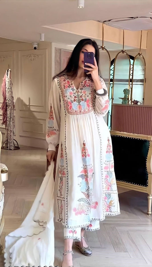 Most Beautiful Georgette Embroidary Suit Set