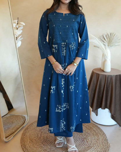 Most Delightful Soft Cotton Jaipuri Suit Set