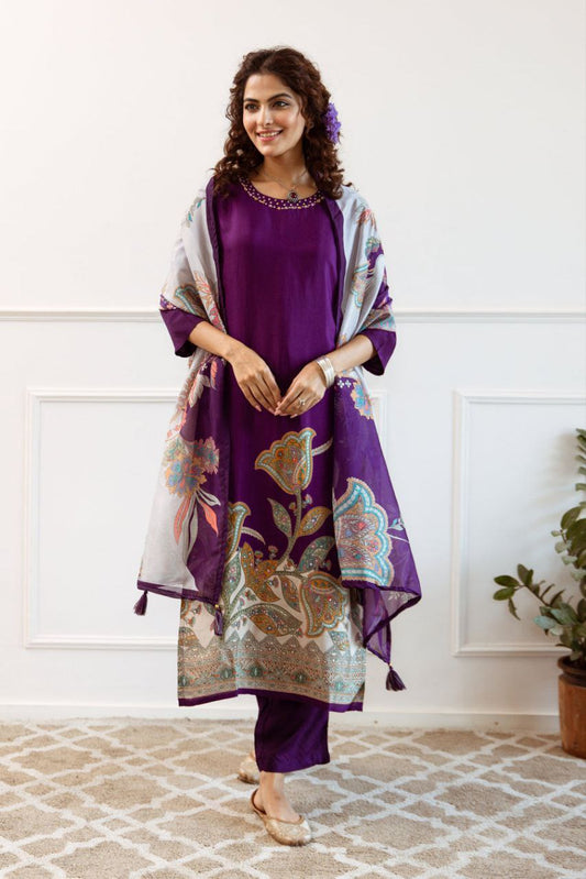 Most Attractive Soft Silk Printed Suit Set