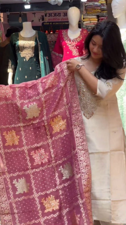 Trending Chanderi Silk Designer Suit Set