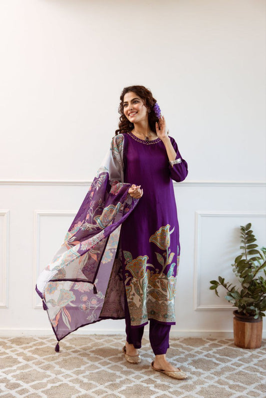 Most Attractive Soft Silk Printed Suit Set